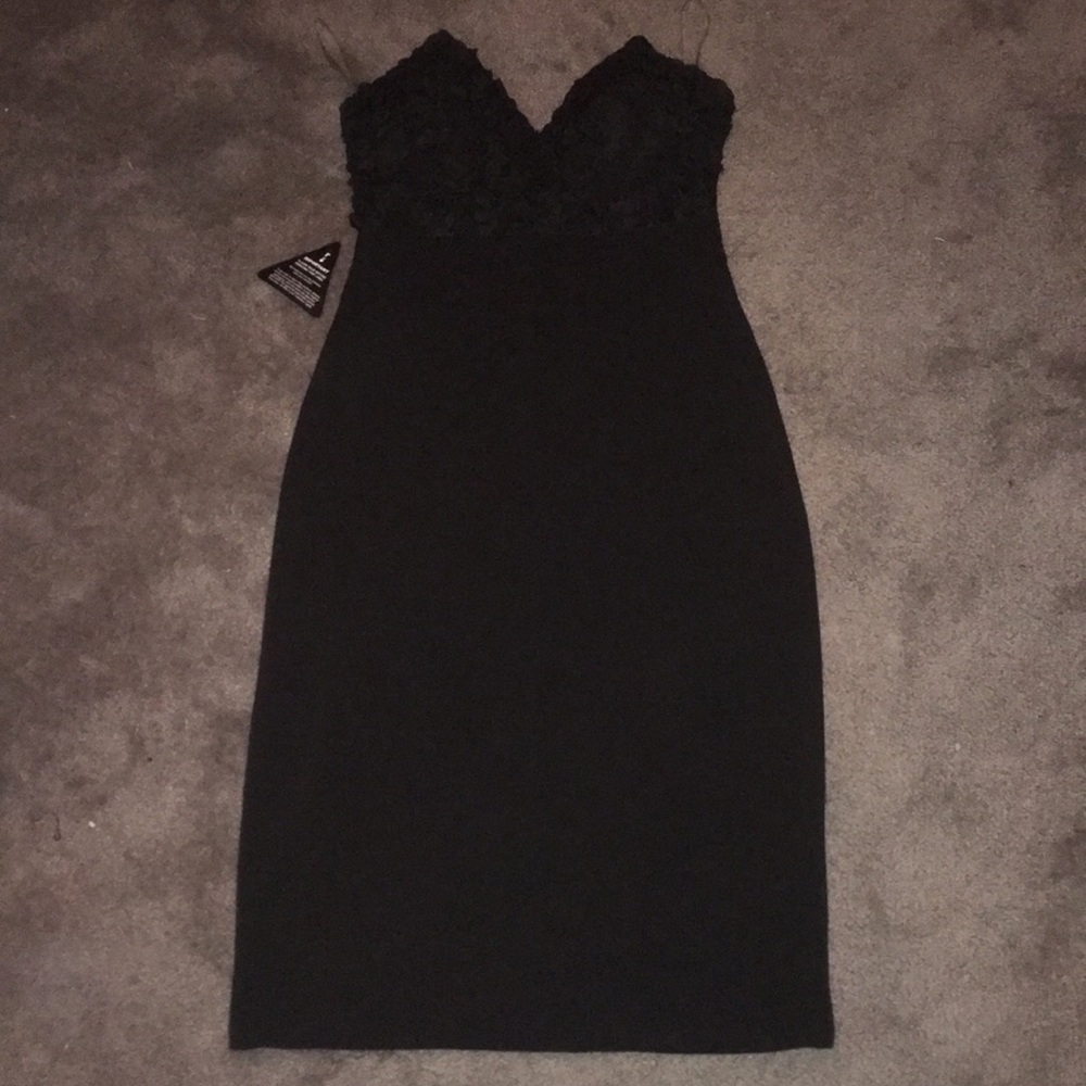 Rare London strapless midi dress